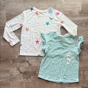 Cat & Jack 2 NWT Girls Shirts size M (8)
